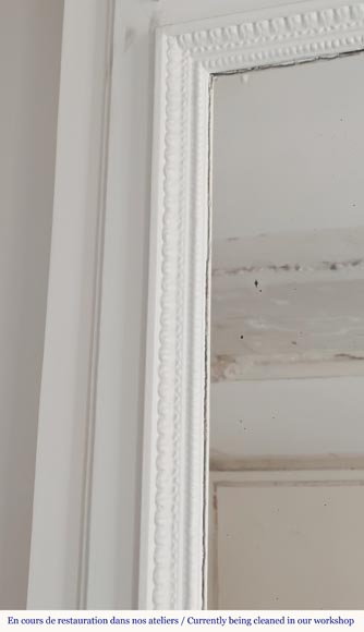 Trumeau de style Louis XVI décoré d'une guirlande de fleurs Trumeau de style Louis XVI décoré d'une guirlande de fleurs-3