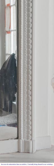 Trumeau de style Louis XVI décoré d'une guirlande de fleurs Trumeau de style Louis XVI décoré d'une guirlande de fleurs-4