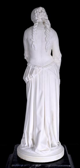 Ensemble unique : statue de Marguerite d'Emile André BOISSEAU sur son riche piédestal Méphistophélès, après le Salon des artistes français de 1872 Ensemble unique : statue de Marguerite d'Emile André BOISSEAU sur son riche piédestal Méphistophélès, après le Salon des artistes français de 1872-7