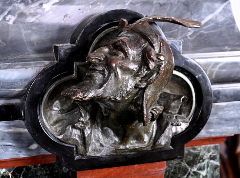 Ensemble unique : statue de Marguerite d'Emile André BOISSEAU sur son riche piédestal Méphistophélès, après le Salon des artistes français de 1872 Ensemble unique : statue de Marguerite d'Emile André BOISSEAU sur son riche piédestal Méphistophélès, après le Salon des artistes français de 1872-13