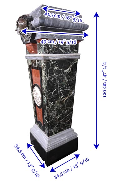 Ensemble unique : statue de Marguerite d'Emile André BOISSEAU sur son riche piédestal Méphistophélès, après le Salon des artistes français de 1872 Ensemble unique : statue de Marguerite d'Emile André BOISSEAU sur son riche piédestal Méphistophélès, après le Salon des artistes français de 1872-17