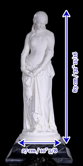 Ensemble unique : statue de Marguerite d'Emile André BOISSEAU sur son riche piédestal Méphistophélès, après le Salon des artistes français de 1872 Ensemble unique : statue de Marguerite d'Emile André BOISSEAU sur son riche piédestal Méphistophélès, après le Salon des artistes français de 1872-18