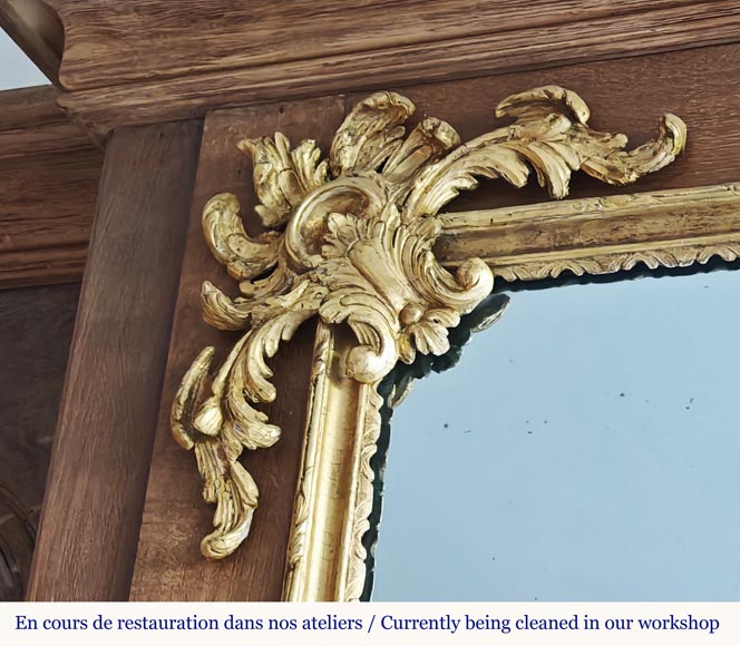 Trumeau moderne de style Napoléon III au palmet doré Trumeau moderne de style Napoléon III au palmet doré-2