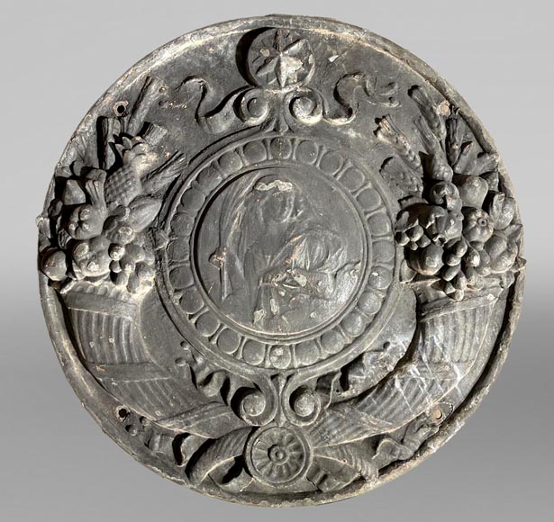 Victor BALTARD, Médaillon du Pavillon au blé et à la farine des Halles de Paris, vers 1860 Victor BALTARD, Médaillon du Pavillon au blé et à la farine des Halles de Paris, vers 1860-0