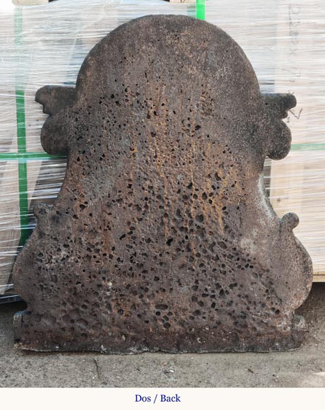 Petite plaque d'époque Louis XV aux fleurs de lys et palmettes Petite plaque d'époque Louis XV aux fleurs de lys et palmettes-6