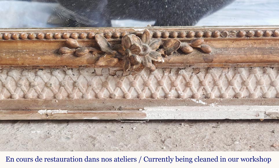 Trumeau de style Napoléon III , double patine peint et doré et peint Trumeau de style Napoléon III , double patine peint et doré et peint-6