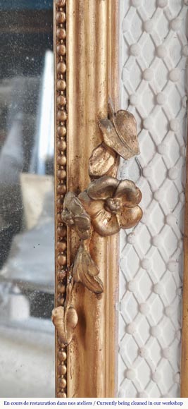 Trumeau de style Napoléon III , double patine peint et doré et peint Trumeau de style Napoléon III , double patine peint et doré et peint-7