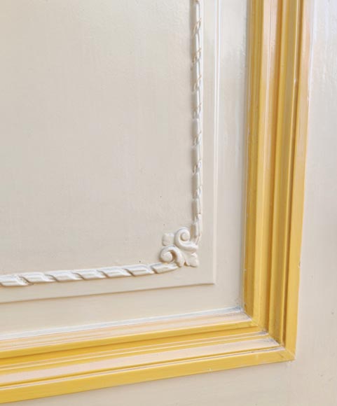 Paire de double porte de style Louis XVI en bois sculpté Paire de double porte de style Louis XVI en bois sculpté-2