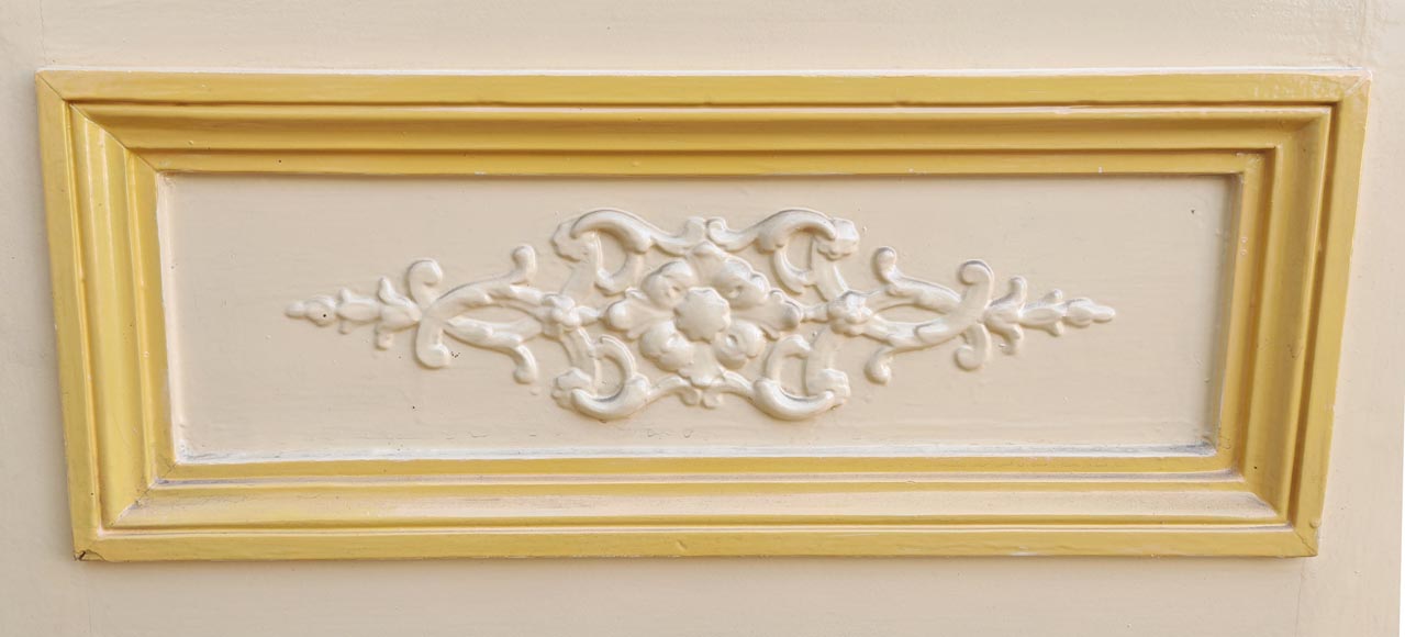 Paire de double porte de style Louis XVI en bois sculpté Paire de double porte de style Louis XVI en bois sculpté-4