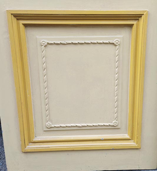 Paire de double porte de style Louis XVI en bois sculpté Paire de double porte de style Louis XVI en bois sculpté-8