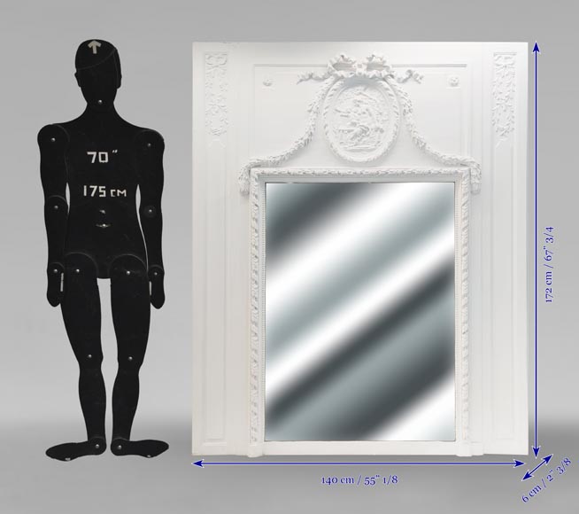 Trumeau de style Louis XVI à la scène mythologique Trumeau de style Louis XVI à la scène mythologique-6