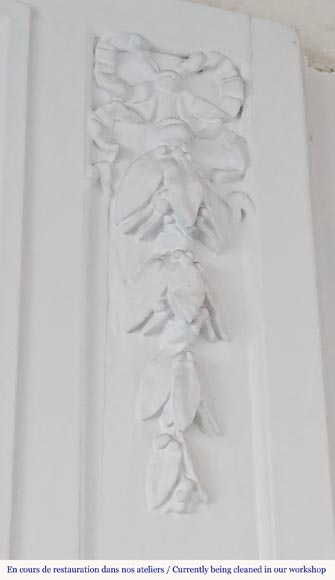 Trumeau de style Louis XVI aux guirlandes végétales Trumeau de style Louis XVI aux guirlandes végétales-4