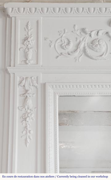 Trumeau de style Louis XVI aux instruments de musique Trumeau de style Louis XVI aux instruments de musique-3