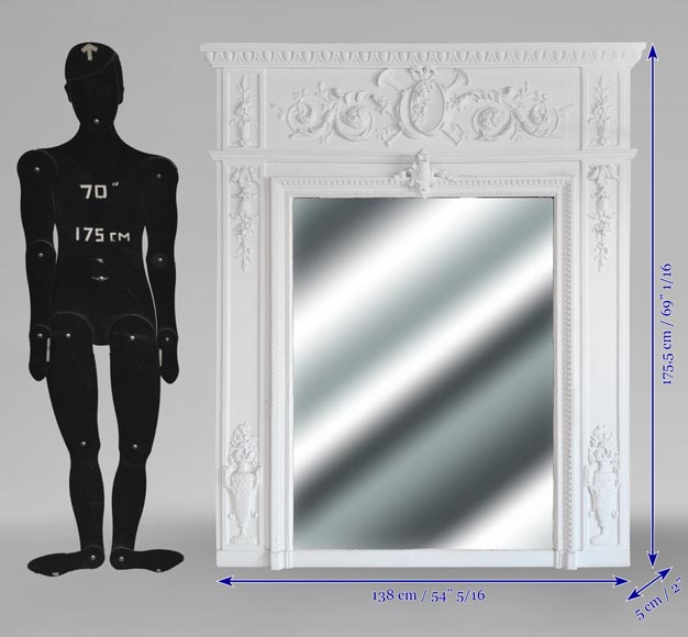 Trumeau de style Louis XVI aux instruments de musique Trumeau de style Louis XVI aux instruments de musique-7