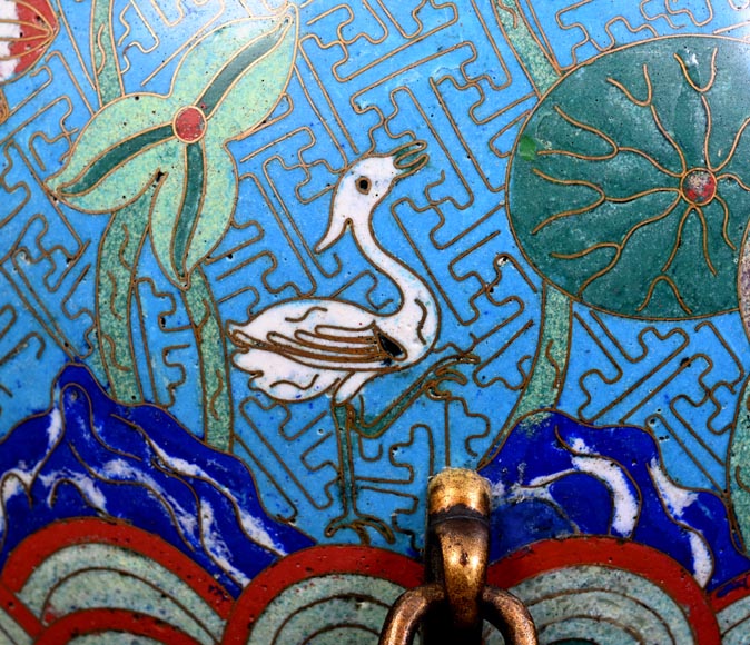 Cache-pot, bronze et cloisonnés, attribué à l’Escalier de cristal Cache-pot, bronze et cloisonnés, attribué à l’Escalier de cristal-6