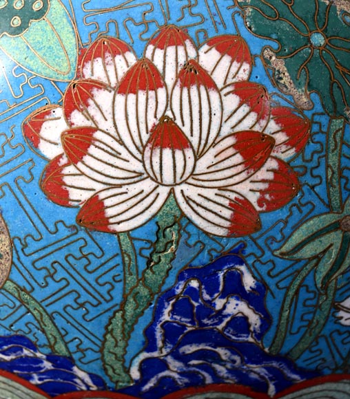 Cache-pot, bronze et cloisonnés, attribué à l’Escalier de cristal Cache-pot, bronze et cloisonnés, attribué à l’Escalier de cristal-9