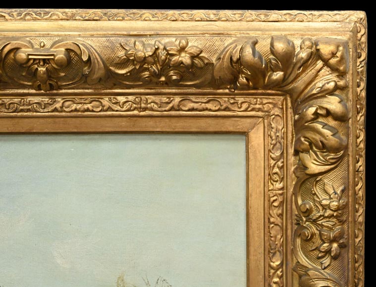 GODCHAUX – Panorama du cirque de Gavarnie, huile sur toile signée GODCHAUX – Panorama du cirque de Gavarnie, huile sur toile signée-6