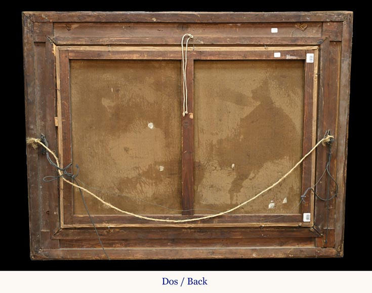 GODCHAUX – Panorama du cirque de Gavarnie, huile sur toile signée GODCHAUX – Panorama du cirque de Gavarnie, huile sur toile signée-9