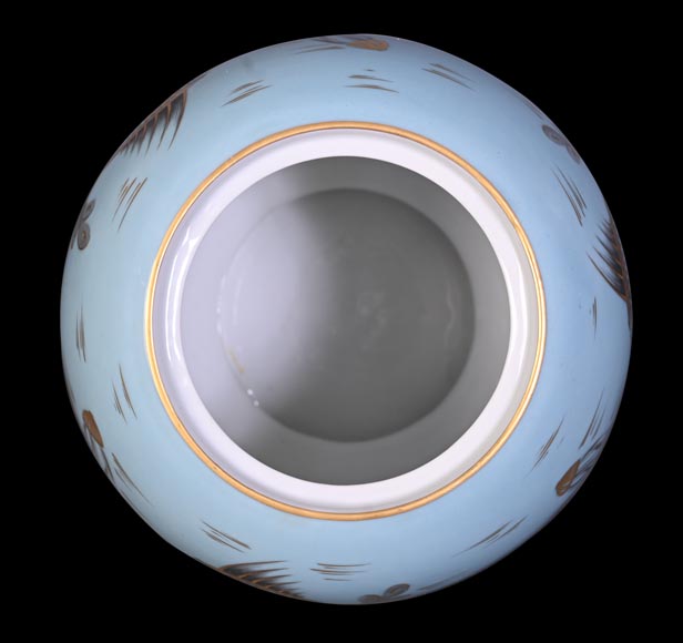 AU VASE ÉTRUSQUE – Vase en porcelaine à décor aquatique AU VASE ÉTRUSQUE – Vase en porcelaine à décor aquatique-4