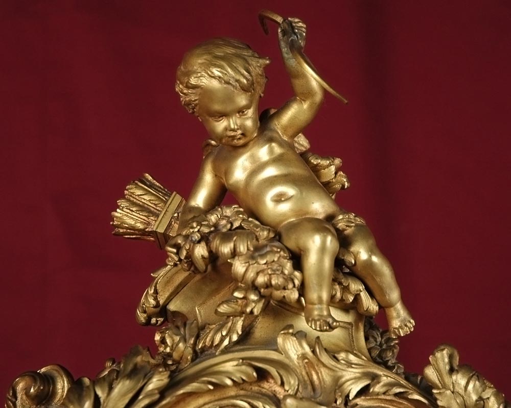 Léon MESSAGÉ (1842-1901) (att. à) - Pendule à l'Amour Léon MESSAGÉ (1842-1901) (att. à) - Pendule à l'Amour-2