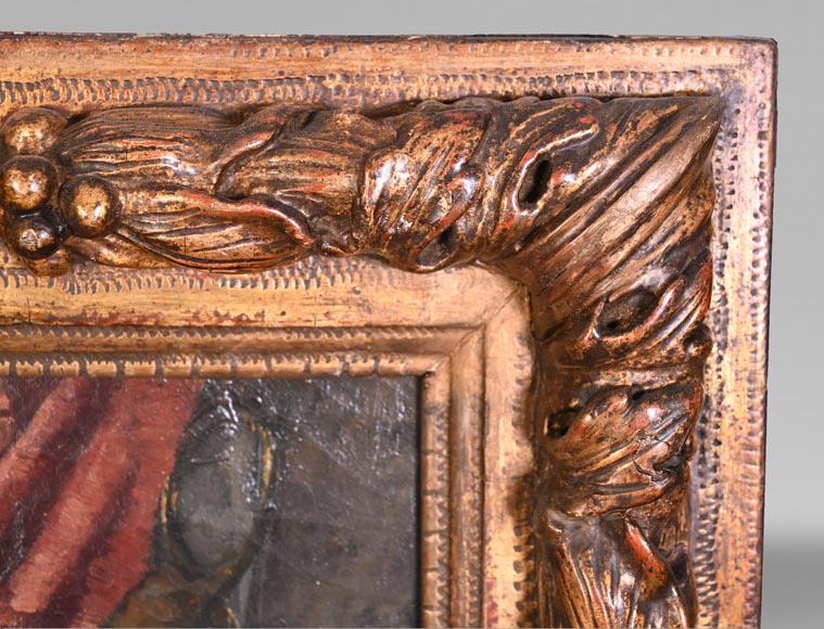 Jeune femme au cacatoès — Peinture de Joseph Henri CONDAMIN Jeune femme au cacatoès — Peinture de Joseph Henri CONDAMIN-6