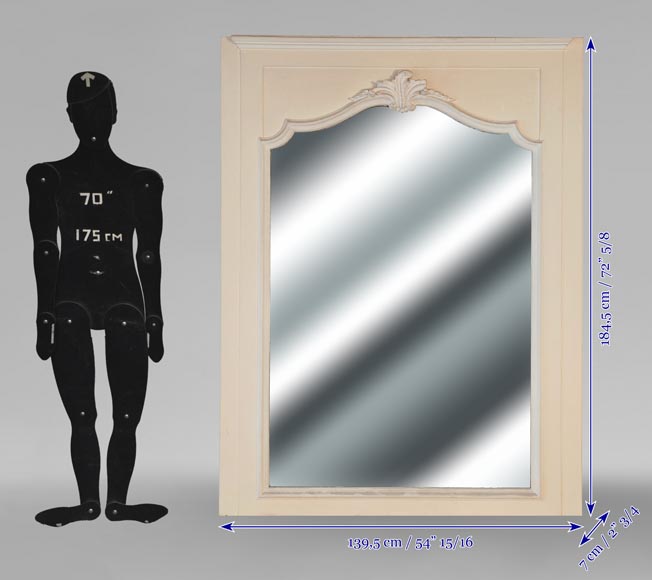 Trumeau de style Louis XV décoré d'une palmette asymétrique Trumeau de style Louis XV décoré d'une palmette asymétrique-4