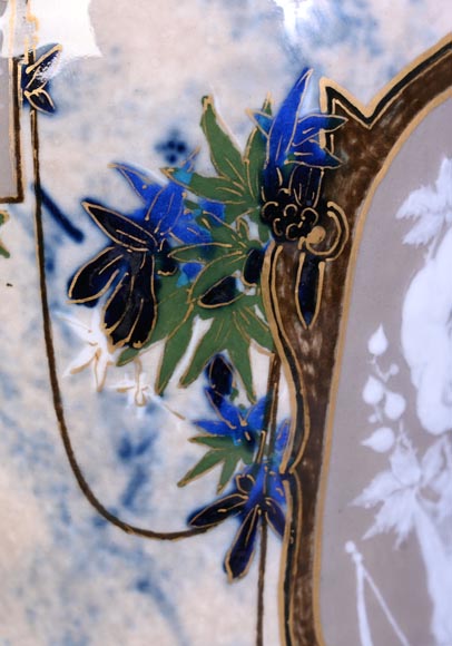 Taxile DOAT – vase en porcelaine émaillée à décor d’Amours jardiniers Taxile DOAT – vase en porcelaine émaillée à décor d’Amours jardiniers-7