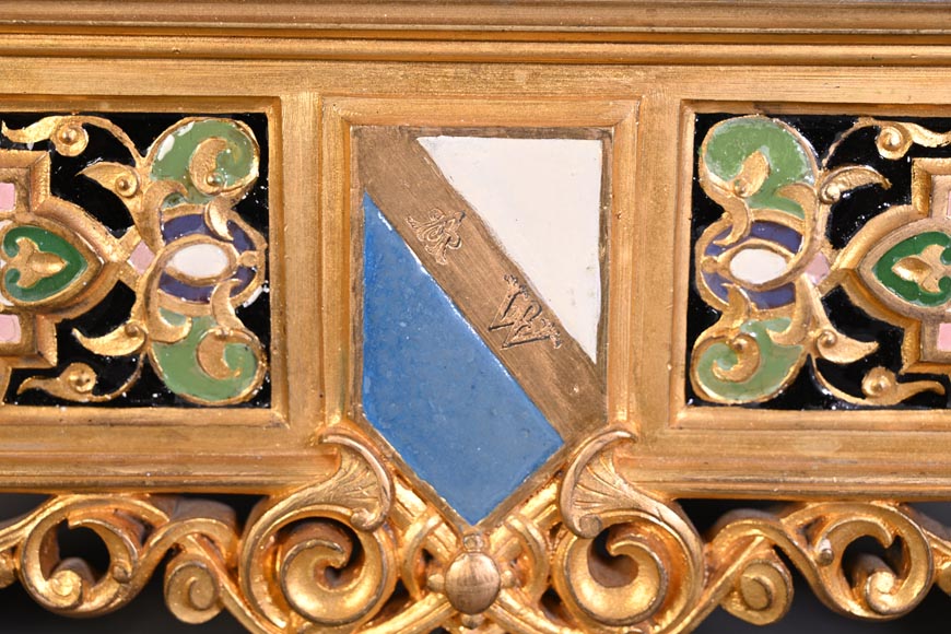 Charles Stanislas MATIFAT, pendule double-face et garnitures de style persan, 1851 Charles Stanislas MATIFAT, pendule double-face et garnitures de style persan, 1851-11