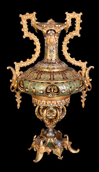 Charles Stanislas MATIFAT, pendule double-face et garnitures de style persan, 1851 Charles Stanislas MATIFAT, pendule double-face et garnitures de style persan, 1851-14