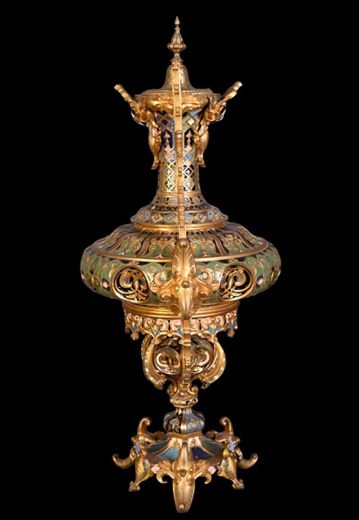 Charles Stanislas MATIFAT, pendule double-face et garnitures de style persan, 1851 Charles Stanislas MATIFAT, pendule double-face et garnitures de style persan, 1851-15