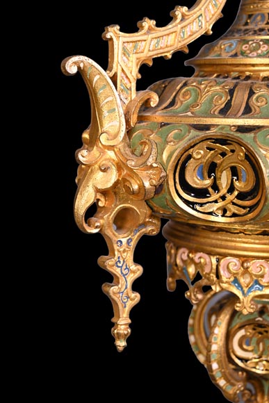 Charles Stanislas MATIFAT, pendule double-face et garnitures de style persan, 1851 Charles Stanislas MATIFAT, pendule double-face et garnitures de style persan, 1851-19