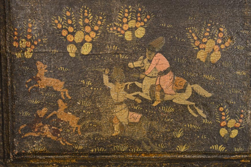 Art Qâdjâr, Ensemble de portes décorées d’importantes scènes de vie persane, fin XIXe siècle Art Qâdjâr, Ensemble de portes décorées d’importantes scènes de vie persane, fin XIXe siècle-10