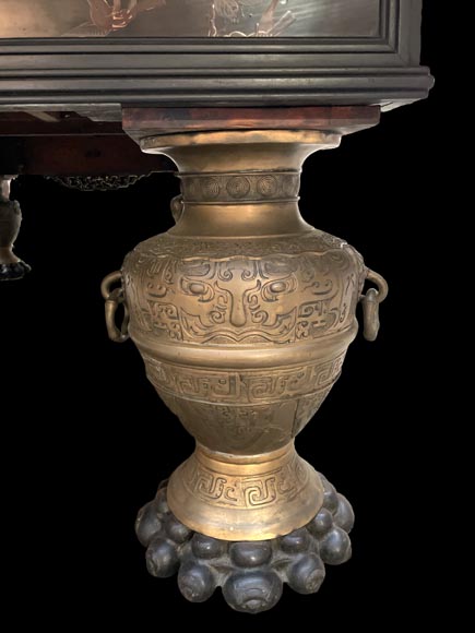 F. GERDERÈS – Billard japonisant en bois doré et sculpté F. GERDERÈS – Billard japonisant en bois doré et sculpté-9