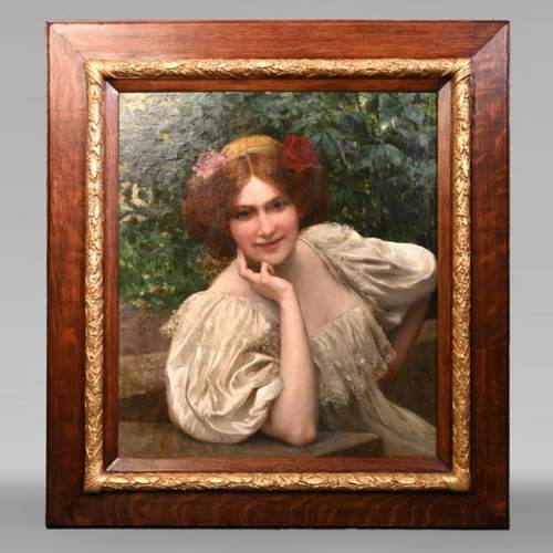 Portrait d'une jeune femme de Léopold Franz KOWALSKI