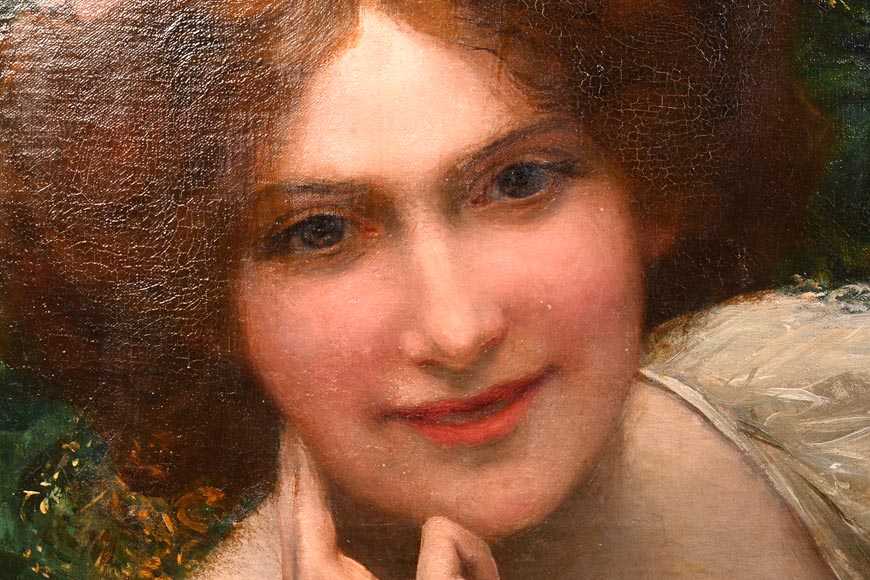 Portrait d'une jeune femme de Léopold Franz KOWALSKI Portrait d'une jeune femme de Léopold Franz KOWALSKI-2