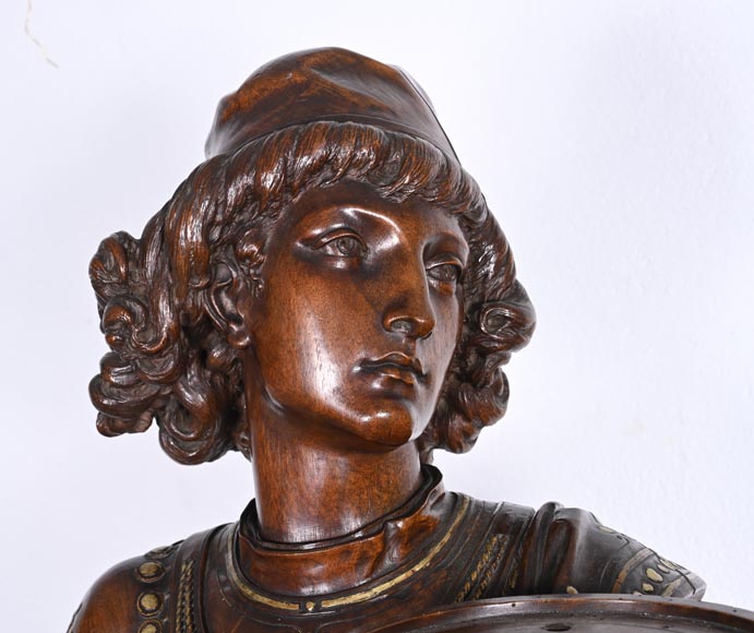 GUÉRET FRÈRES (ébénistes) et CARRIER-BELLEUSE (modèle de), Paire de porte-torchères « Pages », modèle de l’exposition universelle de 1867 GUÉRET FRÈRES (ébénistes) et CARRIER-BELLEUSE (modèle de), Paire de porte-torchères « Pages », modèle de l’exposition universelle de 1867-3