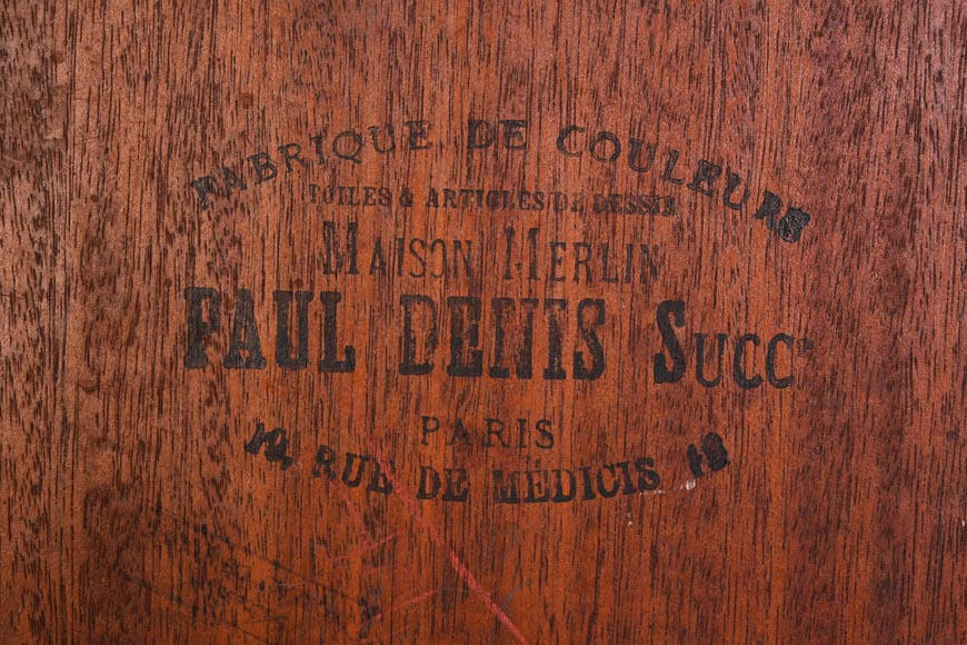 GEORGES MOREAU DE TOURS – Le peintre et sa muse, tableau en grisaille signé GEORGES MOREAU DE TOURS – Le peintre et sa muse, tableau en grisaille signé-7