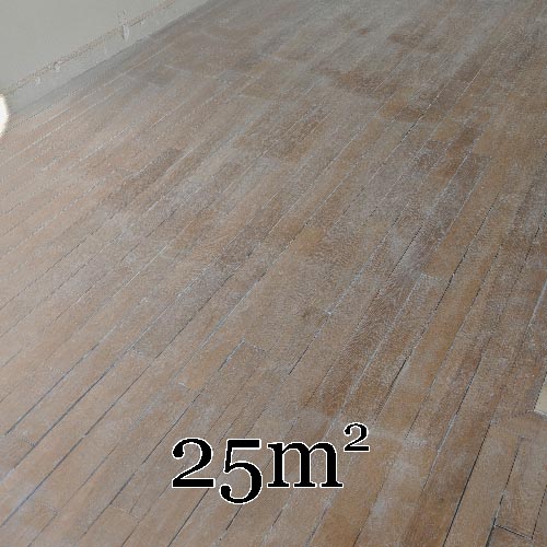 Lot de 25m² de parquet linéaire en chêne en 10cm
