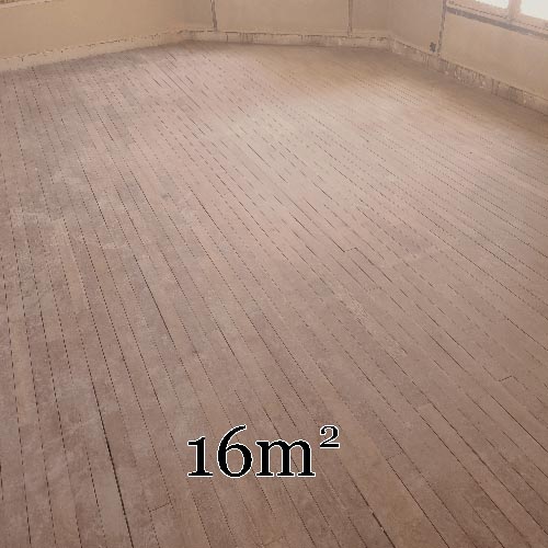 Lot 14m² de parquet linéaire en 6,8
