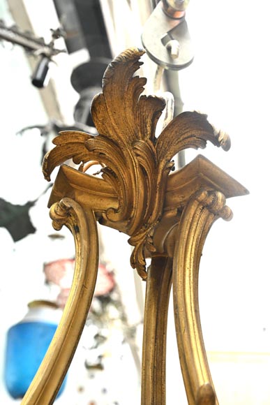 CAFFIERI (d'après). Exceptionnel lustre en bronze de style Louis XV CAFFIERI (d'après). Exceptionnel lustre en bronze de style Louis XV-2