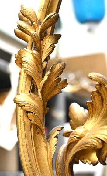 CAFFIERI (d'après). Exceptionnel lustre en bronze de style Louis XV CAFFIERI (d'après). Exceptionnel lustre en bronze de style Louis XV-4