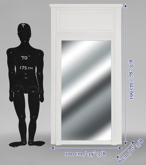 Trumeau de style Louis XVI au décor perlé Trumeau de style Louis XVI au décor perlé-4