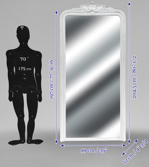 Trumeau de style Napoléon III surmonté d'une coquille Trumeau de style Napoléon III surmonté d'une coquille-6