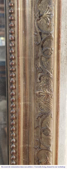 Trumeau de style Régence doré, surmonté d'une coquille Trumeau de style Régence doré, surmonté d'une coquille-5