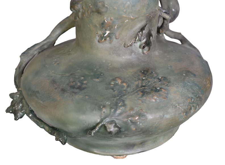 Eduard STELLMACHER pour Amphora, Vase au hibou en céramique, vers 1900 Eduard STELLMACHER pour Amphora, Vase au hibou en céramique, vers 1900-8