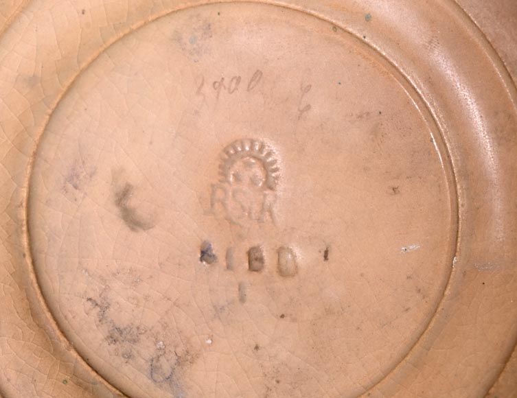 Eduard STELLMACHER pour Amphora, Vase au hibou en céramique, vers 1900 Eduard STELLMACHER pour Amphora, Vase au hibou en céramique, vers 1900-12