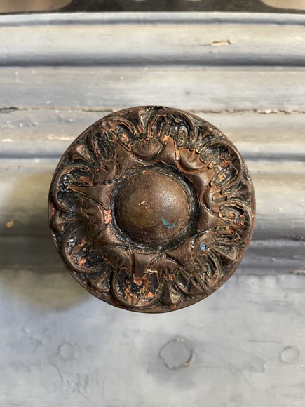 Porte d’entrée en chêne et fonte, France, XIXe siècle Porte d’entrée en chêne et fonte, France, XIXe siècle-5