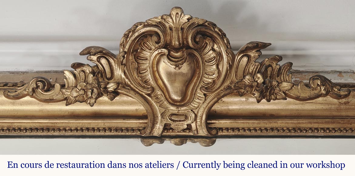 Petit Trumeau doré de style Régence Petit Trumeau doré de style Régence-1