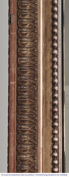 Trumeau style Louis XVI doré, à décor de perle Trumeau style Louis XVI doré, à décor de perle-3