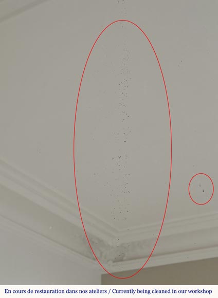 Trumeau style Louis XVI doré, à décor de perle Trumeau style Louis XVI doré, à décor de perle-5